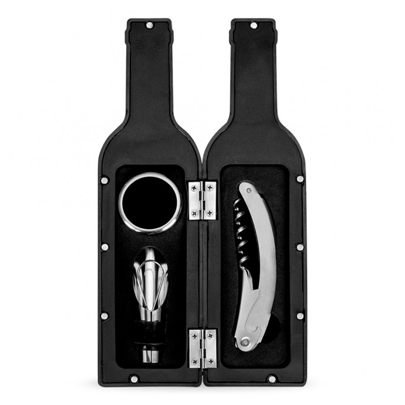 kit vinho, kit vinho personalizado, kit vinho 3 peças, brindes em rio de janeiro, brinde de bebidas, conjunto para vinho, abridores de vinho, abridores de vinho personalizados